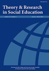 Cover image for Theory & Research in Social Education, Volume 52, Issue 1, 2024