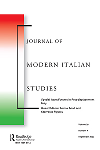 Cover image for Journal of Modern Italian Studies, Volume 28, Issue 4, 2023