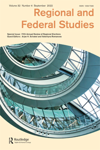 Cover image for Regional & Federal Studies, Volume 32, Issue 4, 2022