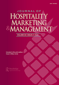 Cover image for Journal of Hospitality Marketing & Management, Volume 33, Issue 4, 2024
