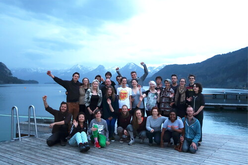 Figure 3. Collective group bonding in the inspiring setting of St Gilgen, Austria.