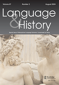 Cover image for Language & History, Volume 67, Issue 2, 2024