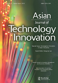 Cover image for Asian Journal of Technology Innovation, Volume 23, Issue sup1, 2015