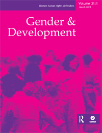 Cover image for Gender & Development, Volume 31, Issue 1, 2023