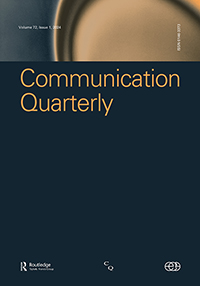 Cover image for Communication Quarterly, Volume 72, Issue 1, 2024