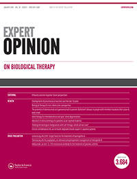 Cover image for Expert Opinion on Biological Therapy, Volume 18, Issue 1, 2018