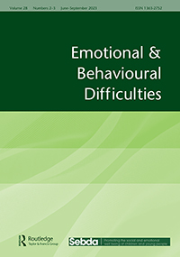 Cover image for Emotional and Behavioural Difficulties, Volume 28, Issue 2-3, 2023