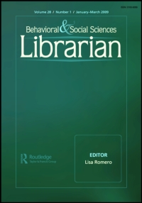 Cover image for Behavioral & Social Sciences Librarian, Volume 35, Issue 4, 2016