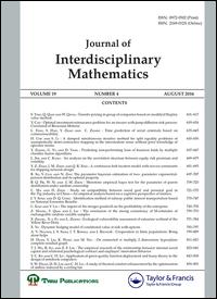 Cover image for Journal of Interdisciplinary Mathematics, Volume 20, Issue 3, 2017