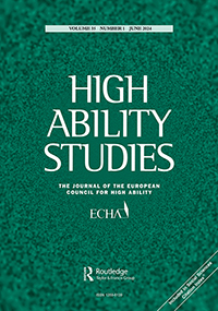 Cover image for High Ability Studies, Volume 35, Issue 1, 2024