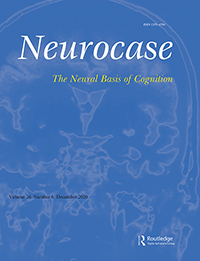 Cover image for Neurocase, Volume 26, Issue 6, 2020