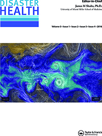Cover image for Disaster Health, Volume 3, Issue 3, 2016