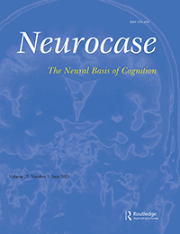 Cover image for Neurocase, Volume 27, Issue 3, 2021