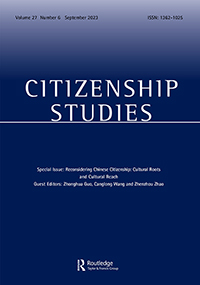Cover image for Citizenship Studies, Volume 27, Issue 6, 2023