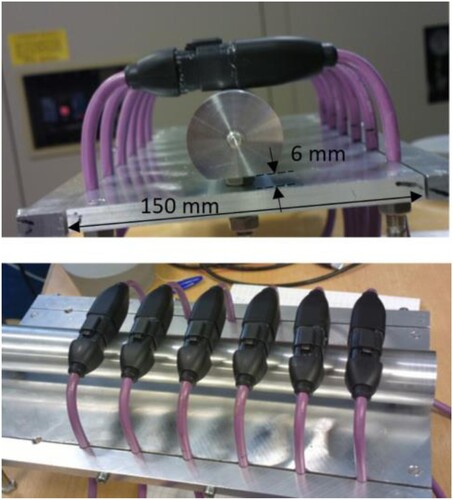 Figure 5. Test samples in the test rig used in the multivariate static test. (Images are available in colour online)