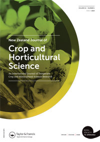 Cover image for New Zealand Journal of Crop and Horticultural Science, Volume 52, Issue 1, 2024