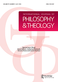 Cover image for International Journal of Philosophy and Theology, Volume 79, Issue 3, 2018
