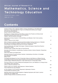 Cover image for African Journal of Research in Mathematics, Science and Technology Education