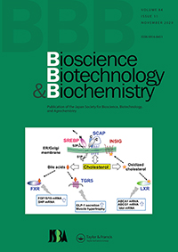 Cover image for Bioscience, Biotechnology, and Biochemistry, Volume 84, Issue 11, 2020