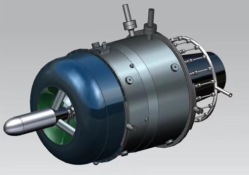 Figure 1. A certain type of micro turbojet engine.