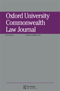 Cover image for Oxford University Commonwealth Law Journal, Volume 23, Issue 1, 2023