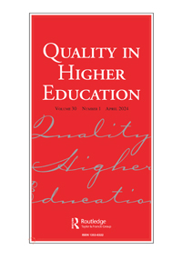 Cover image for Quality in Higher Education, Volume 30, Issue 1, 2024