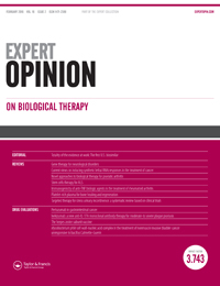 Cover image for Expert Opinion on Biological Therapy, Volume 16, Issue 2, 2016