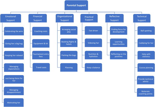 Figure 1. Parental support themes.