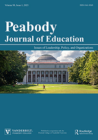 Cover image for Peabody Journal of Education, Volume 98, Issue 1, 2023
