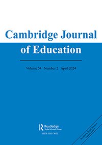Cover image for Cambridge Journal of Education, Volume 54, Issue 2, 2024