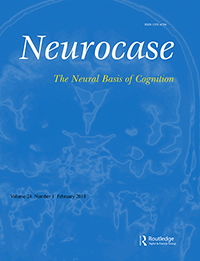 Cover image for Neurocase, Volume 24, Issue 1, 2018