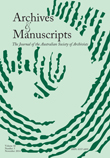 Cover image for Archives and Manuscripts, Volume 42, Issue 3, 2014