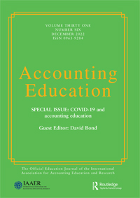 Cover image for Accounting Education, Volume 31, Issue 6, 2022