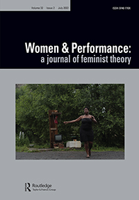 Cover image for Women & Performance: a journal of feminist theory, Volume 32, Issue 2, 2022