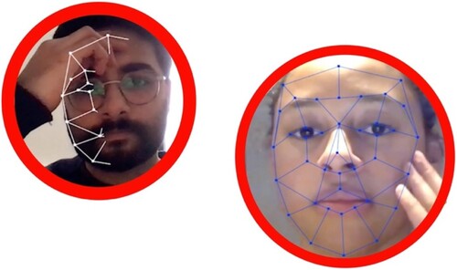 Figure 18. ASL2 images of research and development of face recognition points (2020). Image © Lancel/Maat.