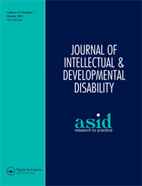 Cover image for Journal of Intellectual & Developmental Disability, Volume 47, Issue 1, 2022