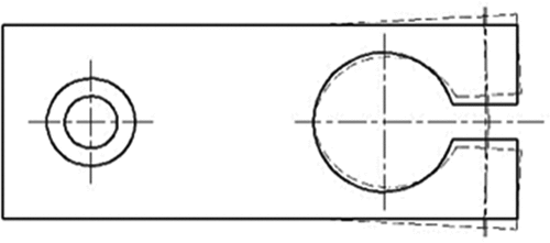 Figure 3. Distortion SC108 clamping component after the hardening process.