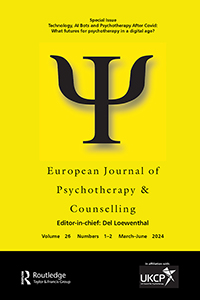Cover image for European Journal of Psychotherapy & Counselling, Volume 26, Issue 1-2, 2024