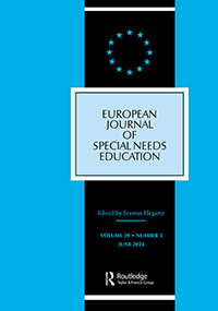 Cover image for European Journal of Special Needs Education, Volume 39, Issue 3, 2024