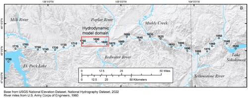 Figure A1. Location map showing the Upper Missouri River study area.