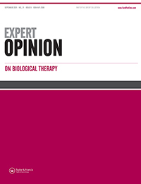 Cover image for Expert Opinion on Biological Therapy, Volume 21, Issue 9, 2021
