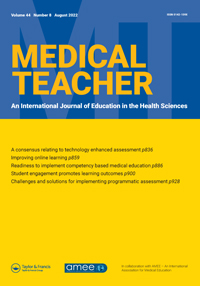Cover image for Medical Teacher, Volume 44, Issue 8, 2022
