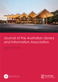 Cover image for Journal of the Australian Library and Information Association, Volume 73, Issue 1, 2024