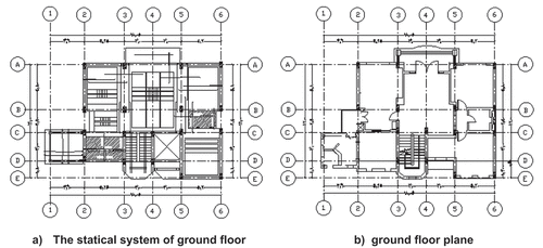 Figure 1. The ground floor plane of the building under study.