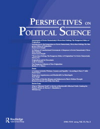 Cover image for Perspectives on Political Science, Volume 53, Issue 2, 2024