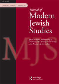 Cover image for Journal of Modern Jewish Studies, Volume 23, Issue 1, 2024