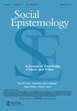 Cover image for Social Epistemology, Volume 27, Issue 3-4, 2013