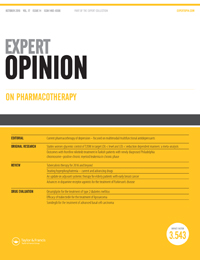 Cover image for Expert Opinion on Pharmacotherapy, Volume 17, Issue 14, 2016