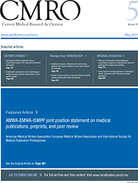 Cover image for Current Medical Research and Opinion, Volume 37, Issue 5, 2021