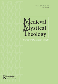 Cover image for Medieval Mystical Theology, Volume 32, Issue 2, 2023